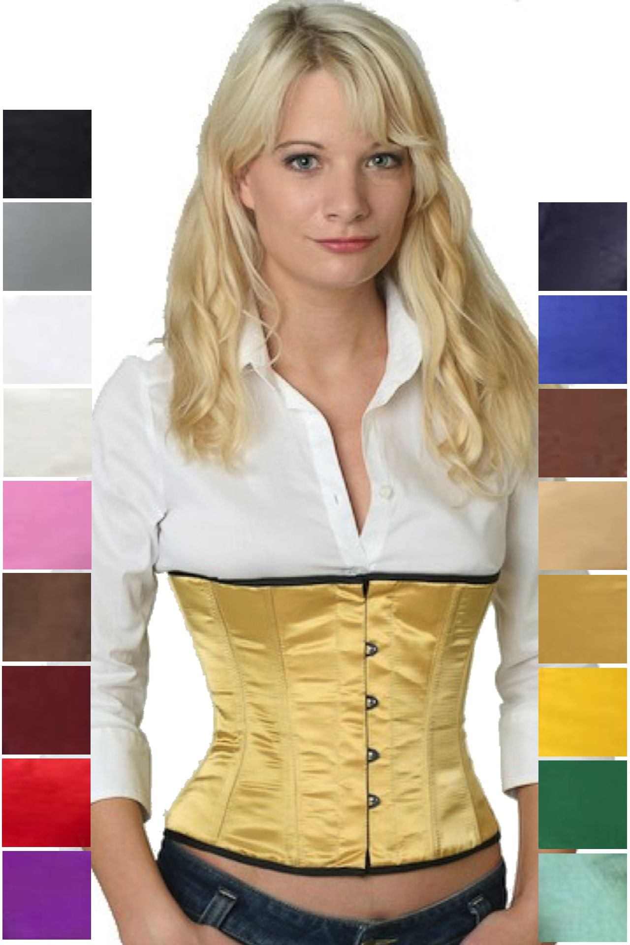 Korsett Taillen Satin Gold sw12 Korsett Taillen Satin Gold sw12