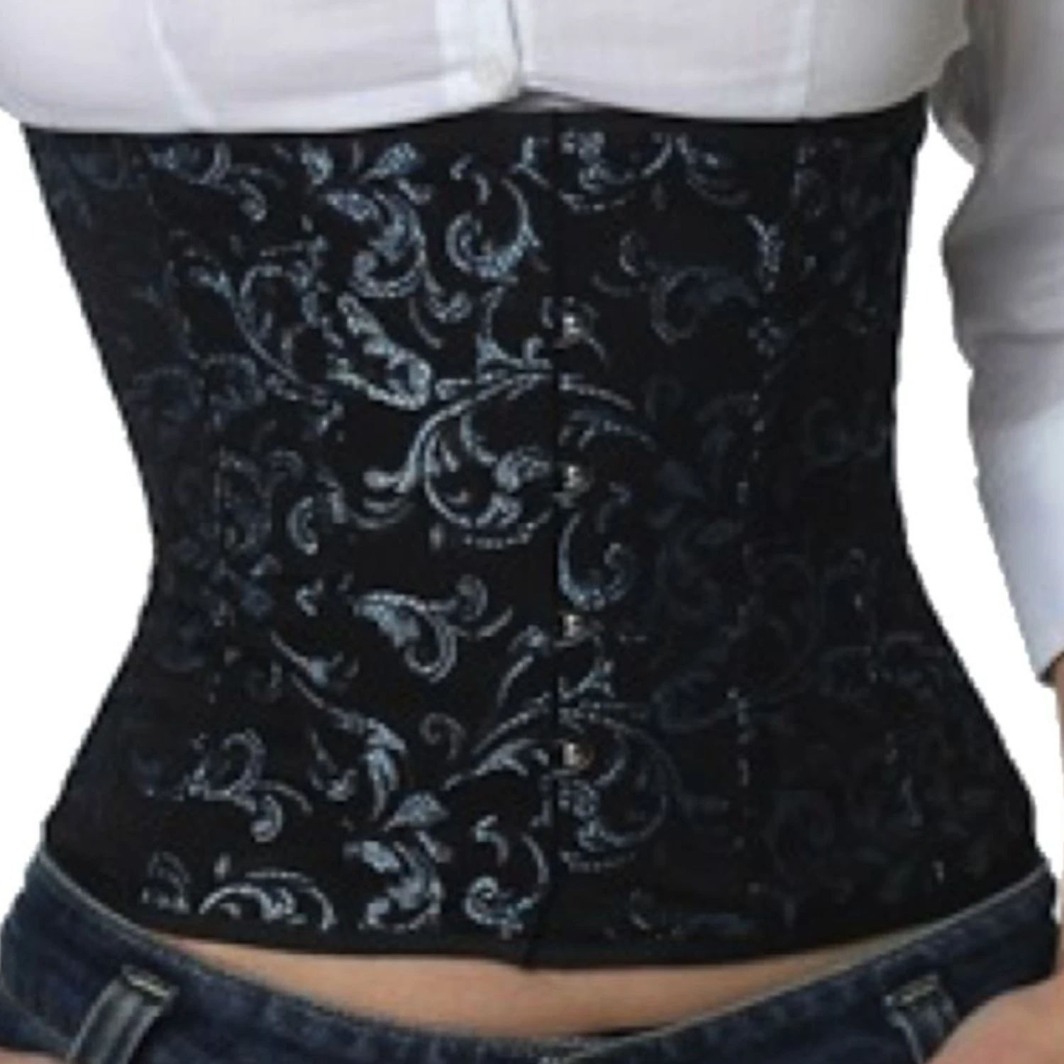 Korsett Blau Brokat Taillen rw82 Korsett Blau Brokat Taillen rw82