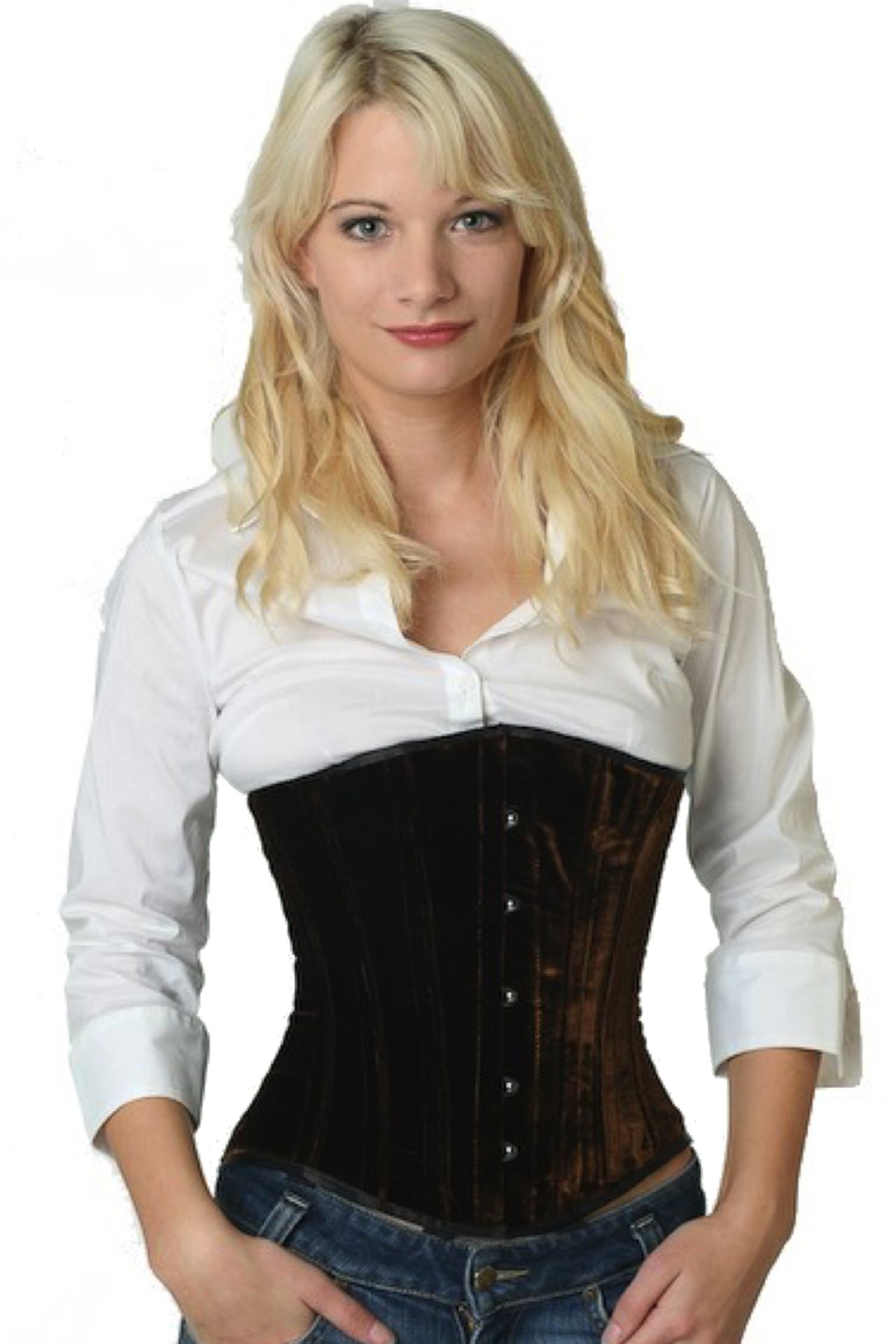 Korsett Samt Braun Unterrust Korsett Samt Braun Unterrust