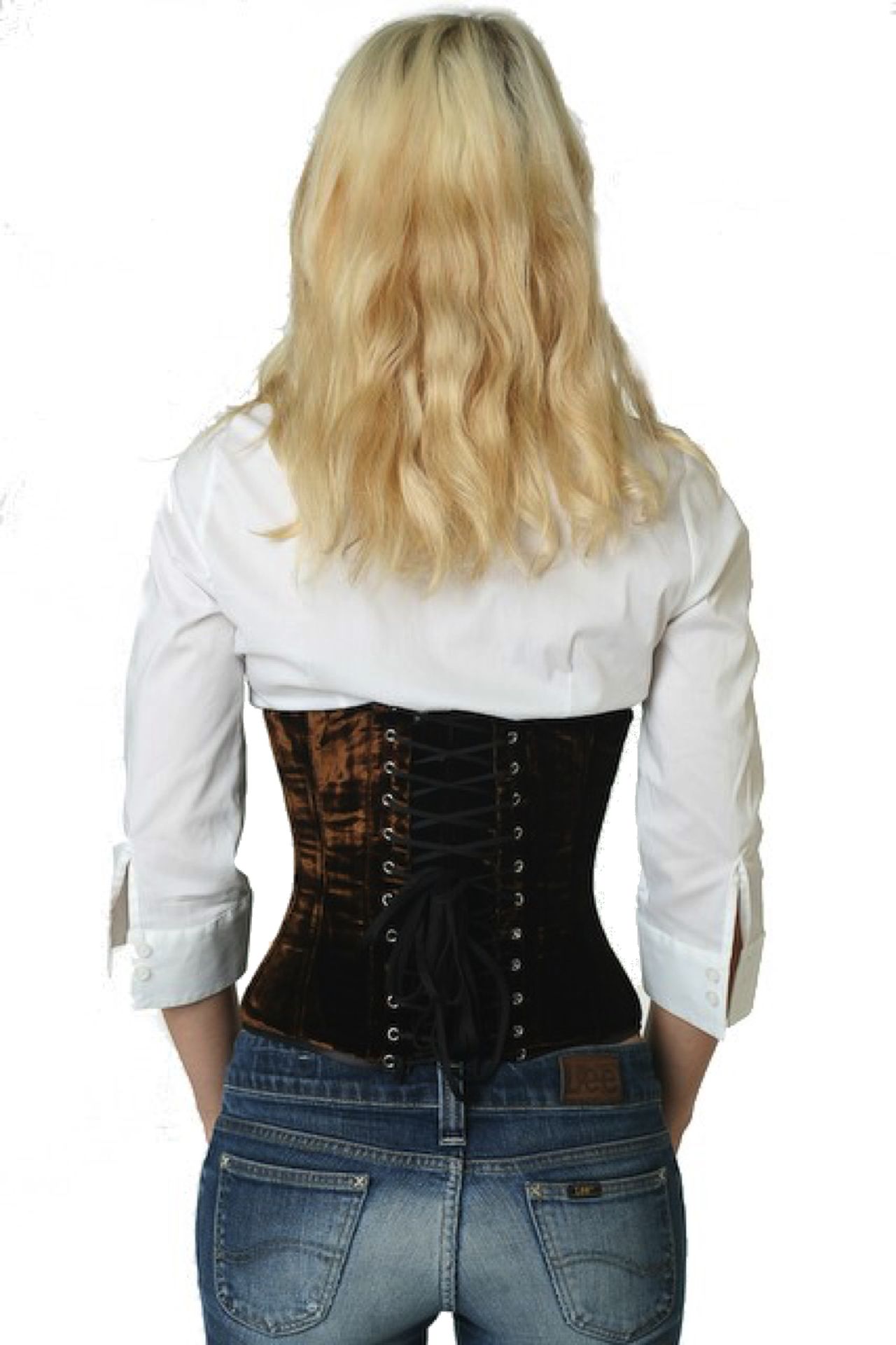 Korsett Samt Braun Taillenkorsett Korsett Samt Braun Taillenkorsett