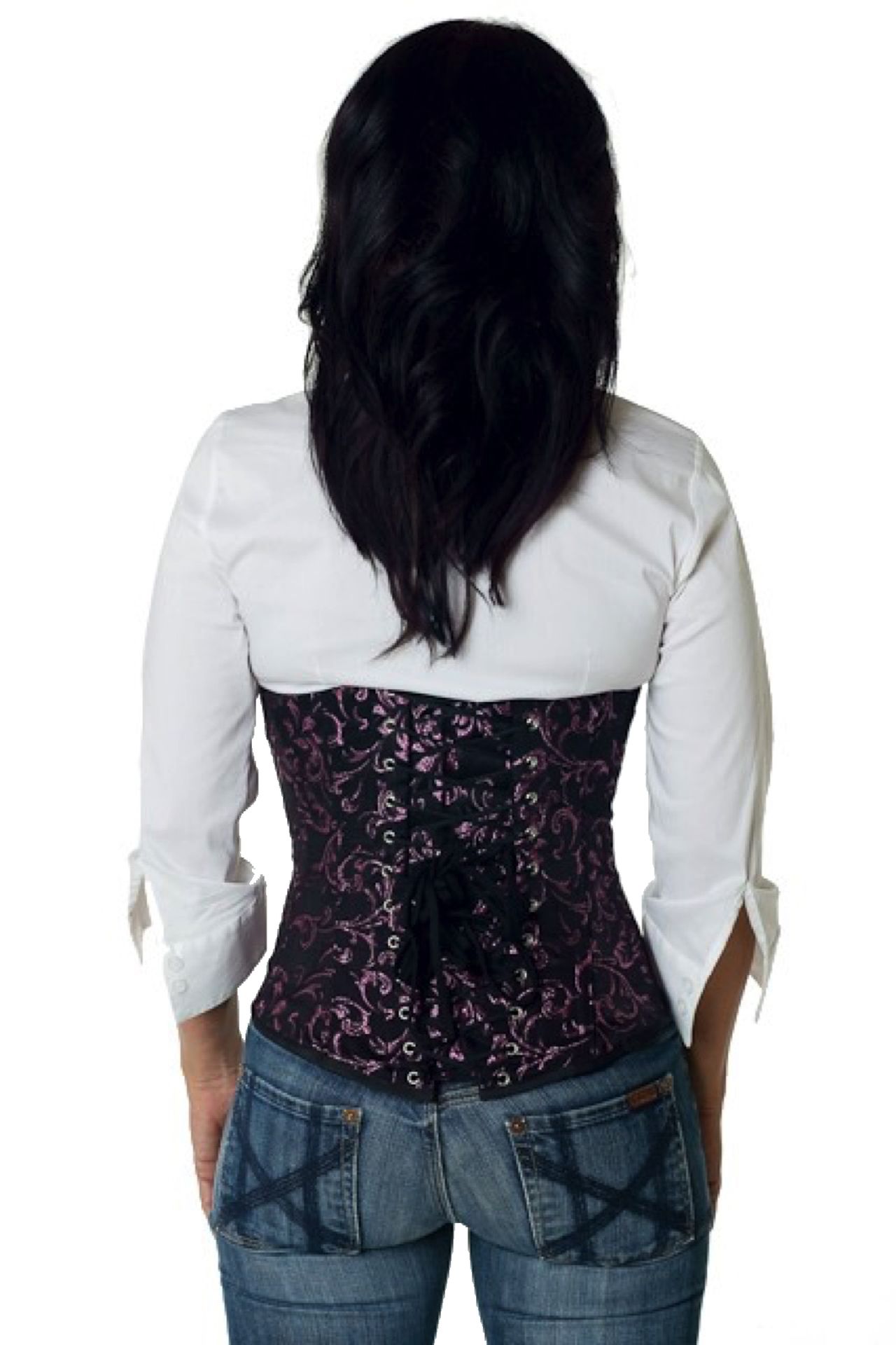 Korsett Brokat Pink Unterrust Korsett Brokat Pink Unterrust