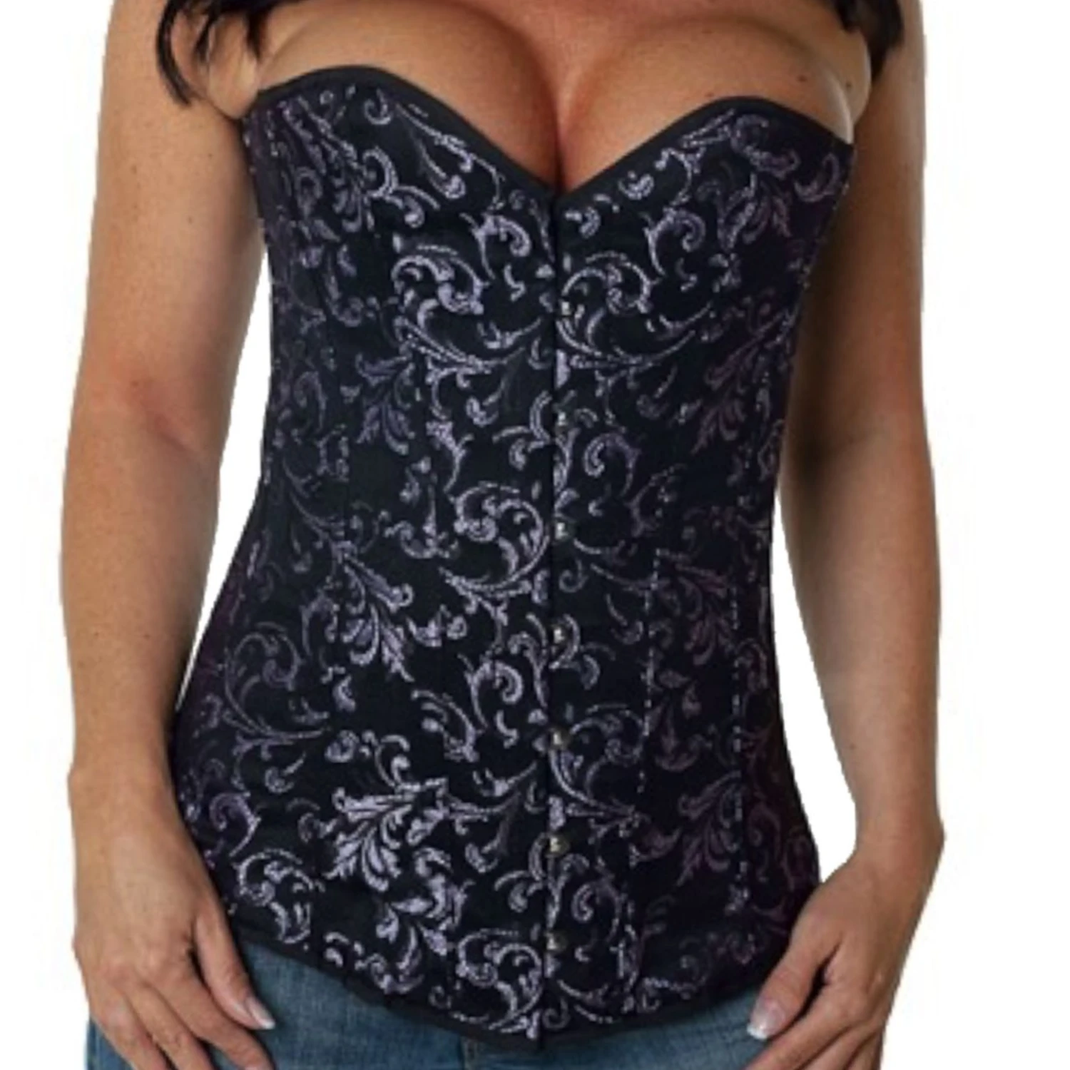 Korsett Vollbrust Brokat Violett ry87 Korsett Vollbrust Brokat Violett ry87