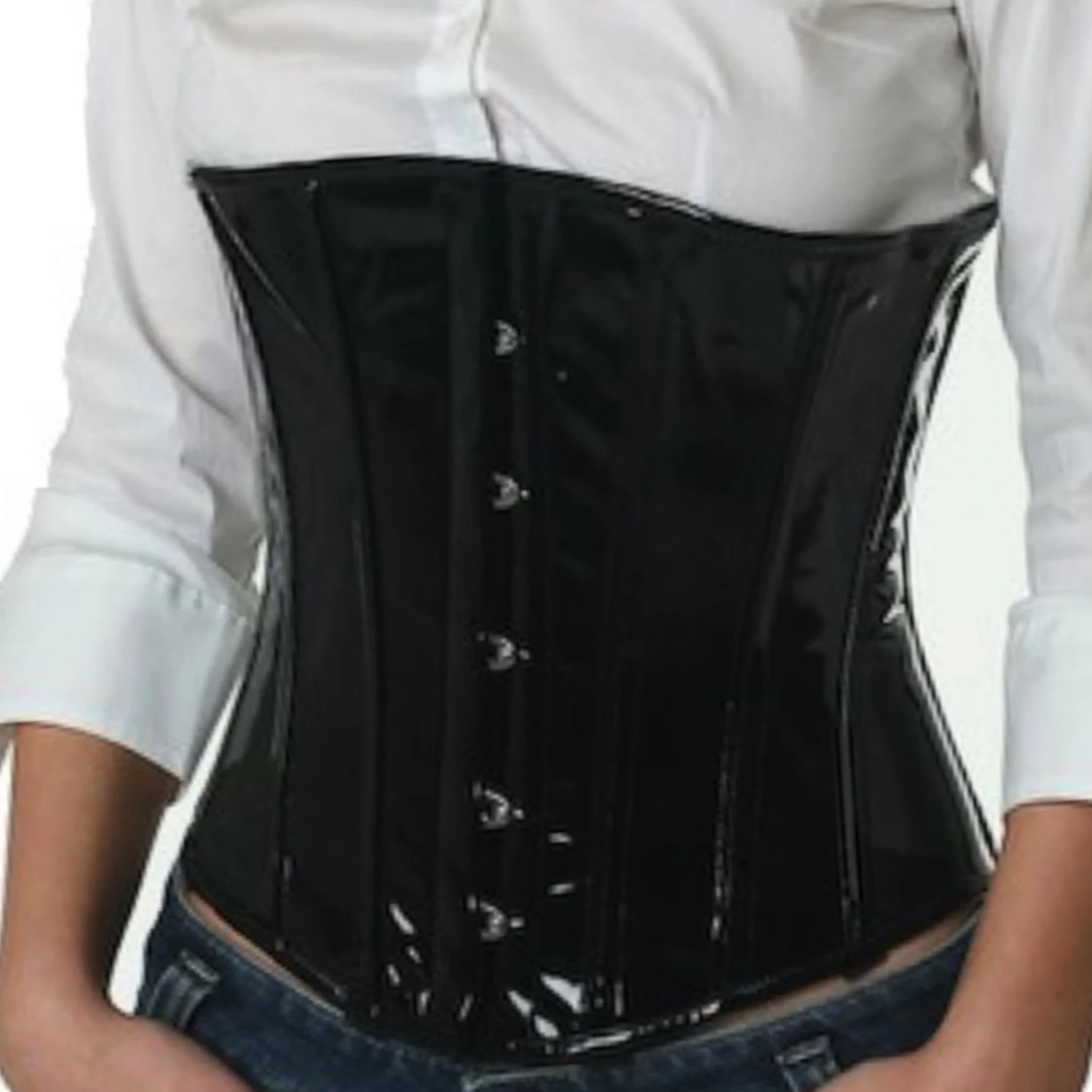 Korsett Unterbrust Lack Schwarz pu70 Korsett Unterbrust Lack Schwarz pu70