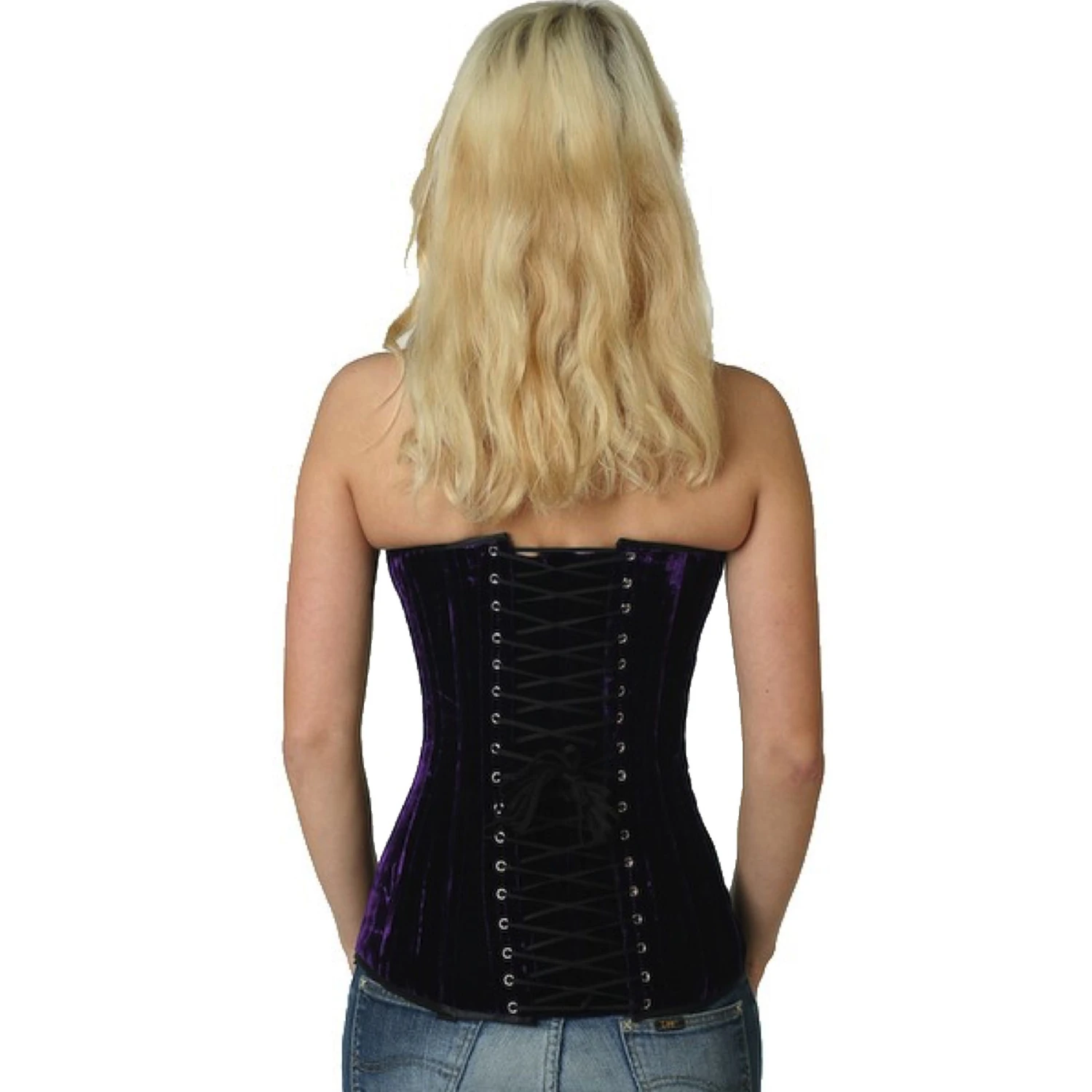 Korsett Violett Samt Vollbrust vy65 Korsett Violett Samt Vollbrust vy65