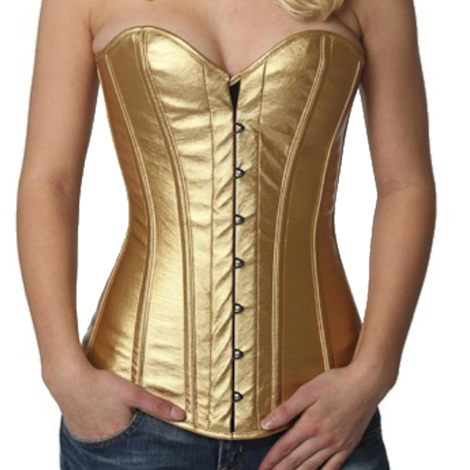 Korsett Vollbrust Lack Gold py75 Korsett Vollbrust Lack Gold py75