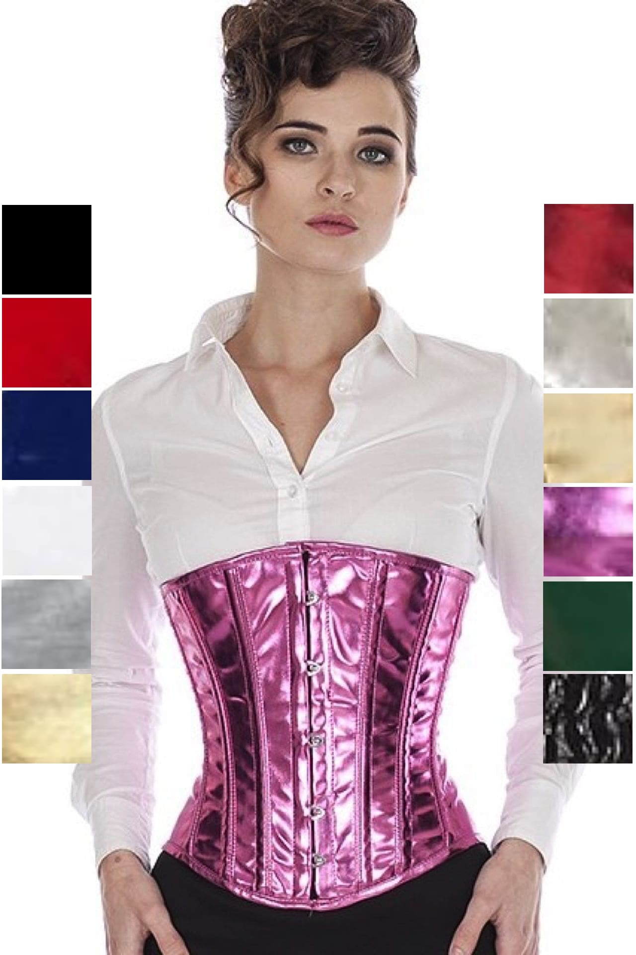 Korsett Lack Pink Glitter Unterrust Korsett Lack Pink Glitter Unterrust