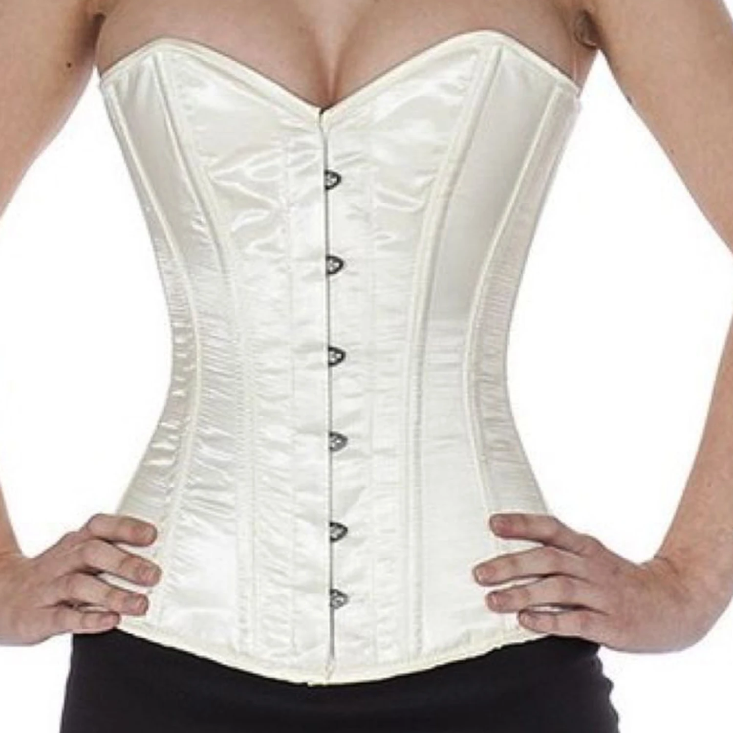 Korsett Ivory Vollbrust Satin sy19