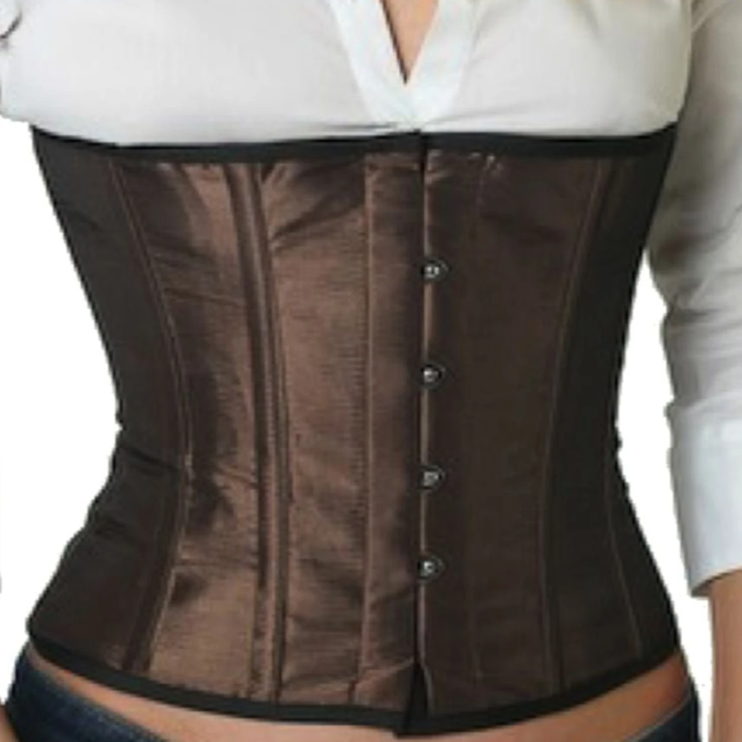 Korsett Taillen Satin Braun Tea sw04 Korsett Taillen Satin Braun Tea sw04