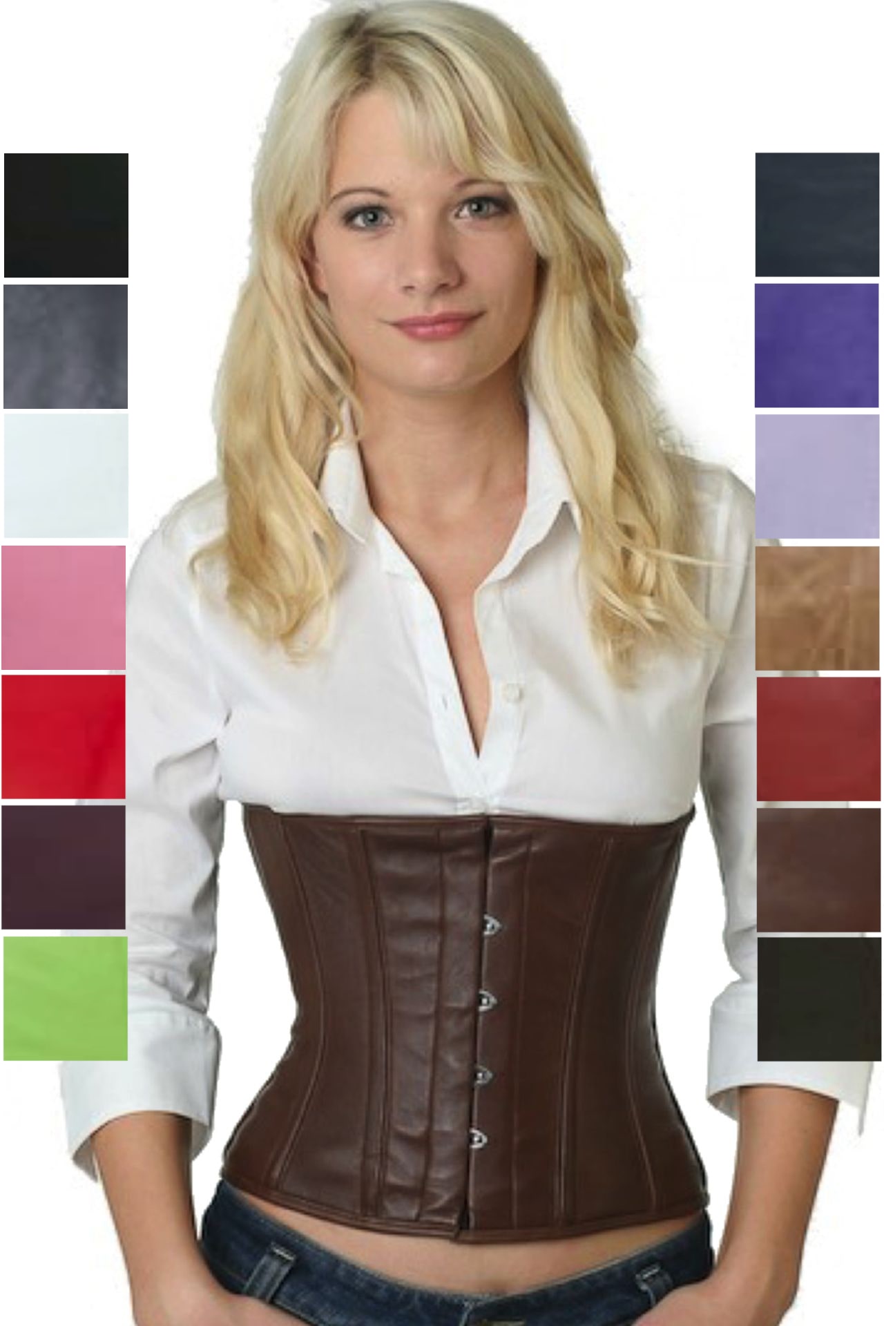 Korsett Braun Taillen Leder lw26 Korsett Braun Taillen Leder lw26