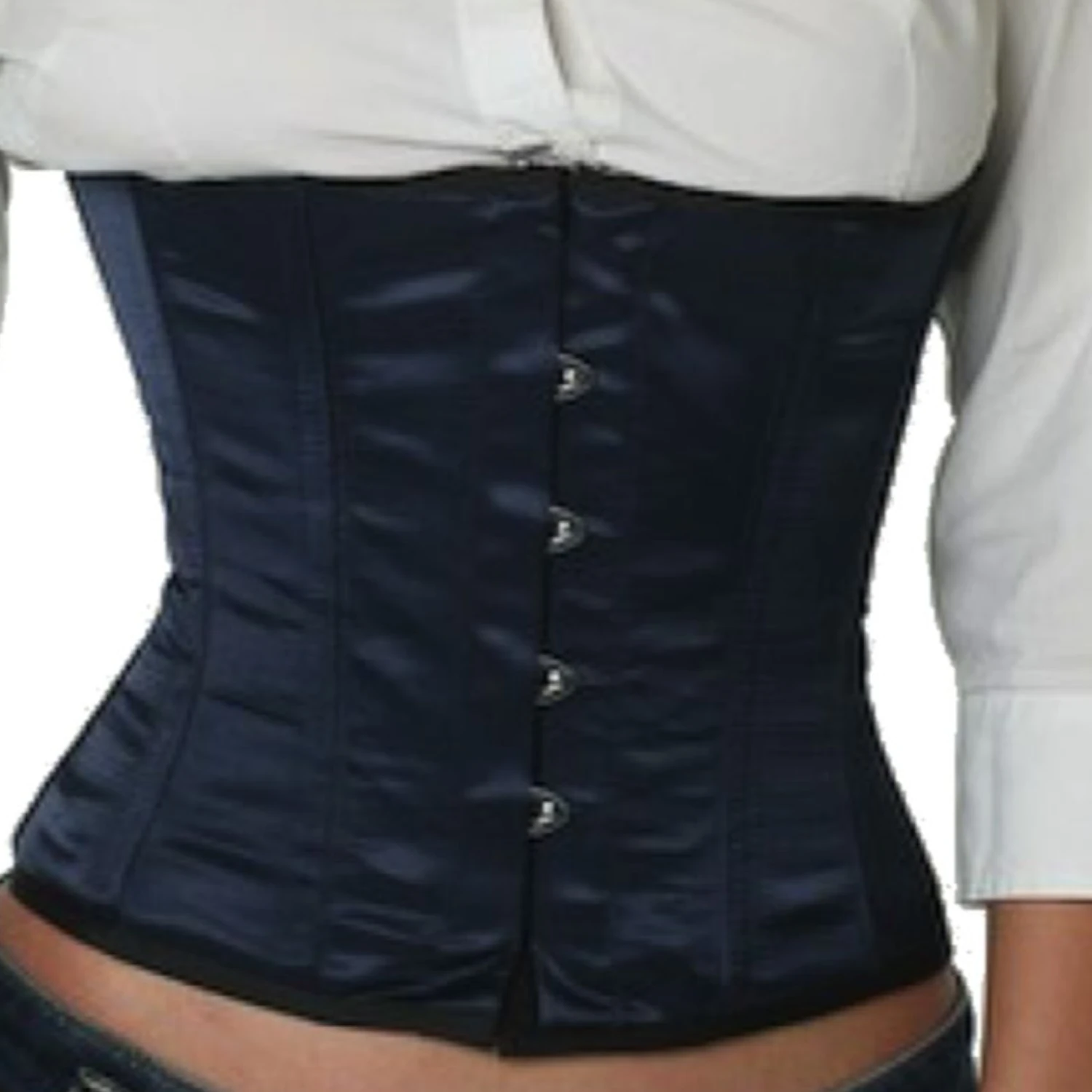 Korsett Taillen Satin Blau Marine sw07 Korsett Taillen Satin Blau Marine sw07