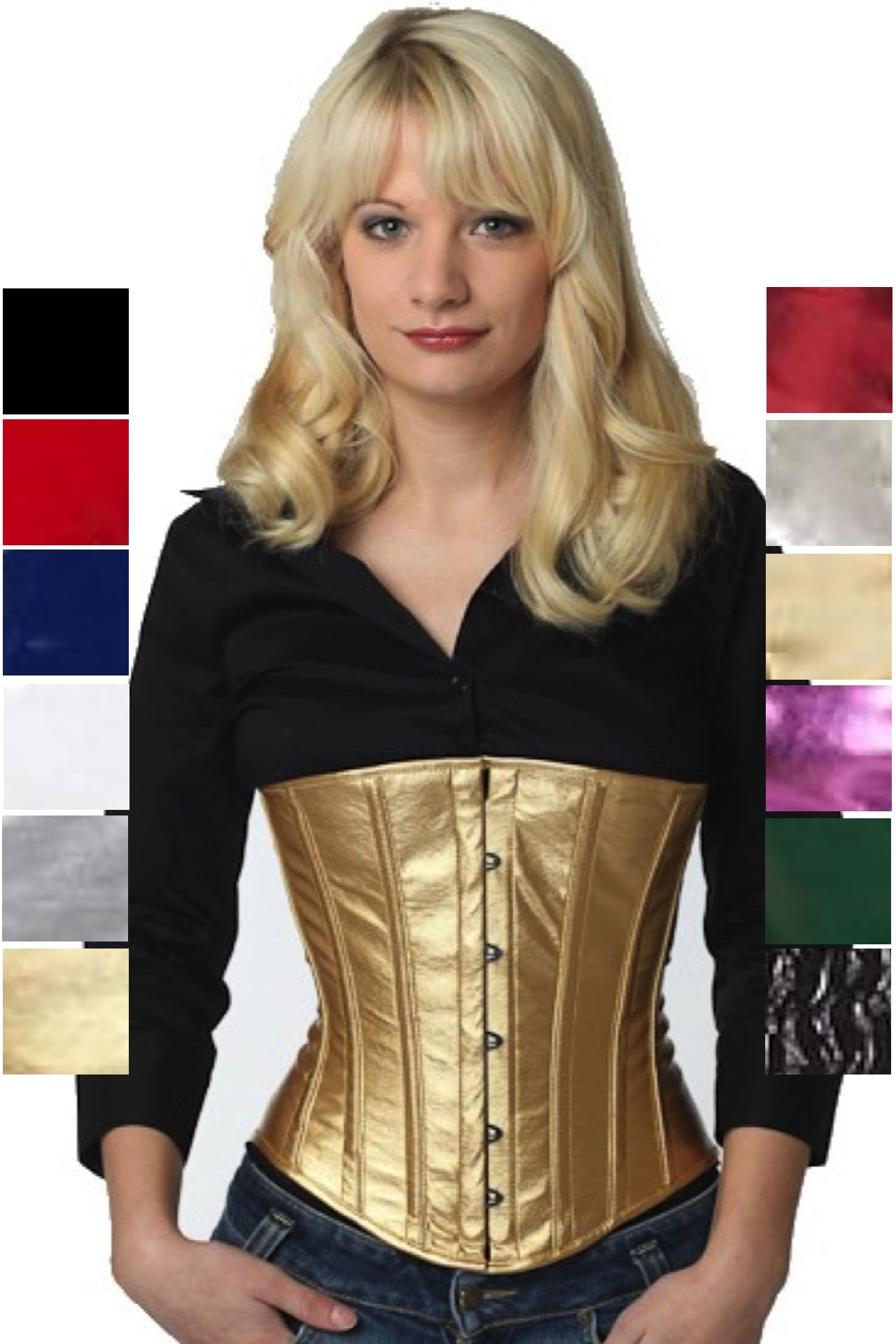 Korsett Lack Gold Unterrust Korsett Lack Gold Unterrust
