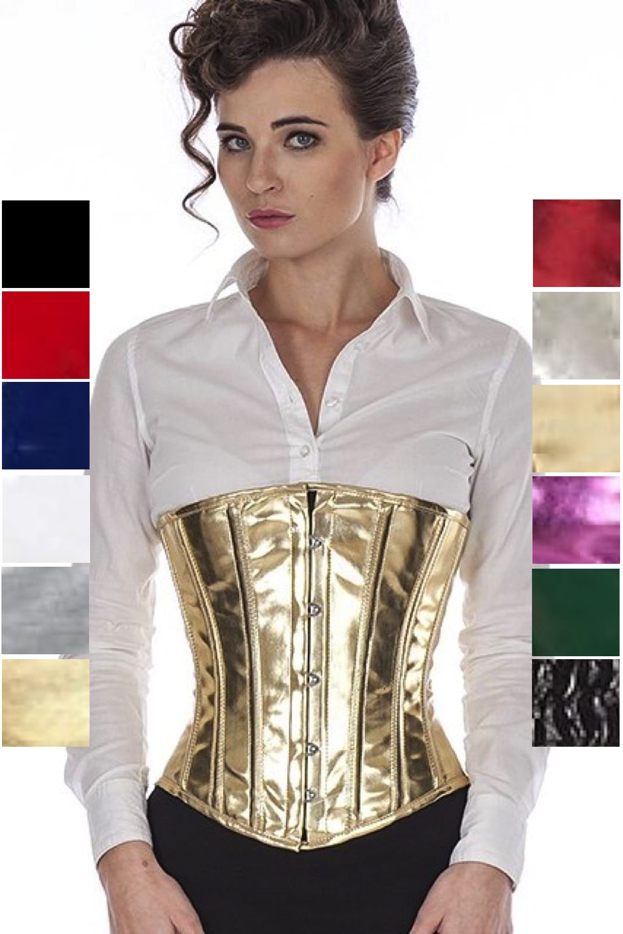 Korsett Lack Gold Glitter Unterrust Korsett Lack Gold Glitter Unterrust