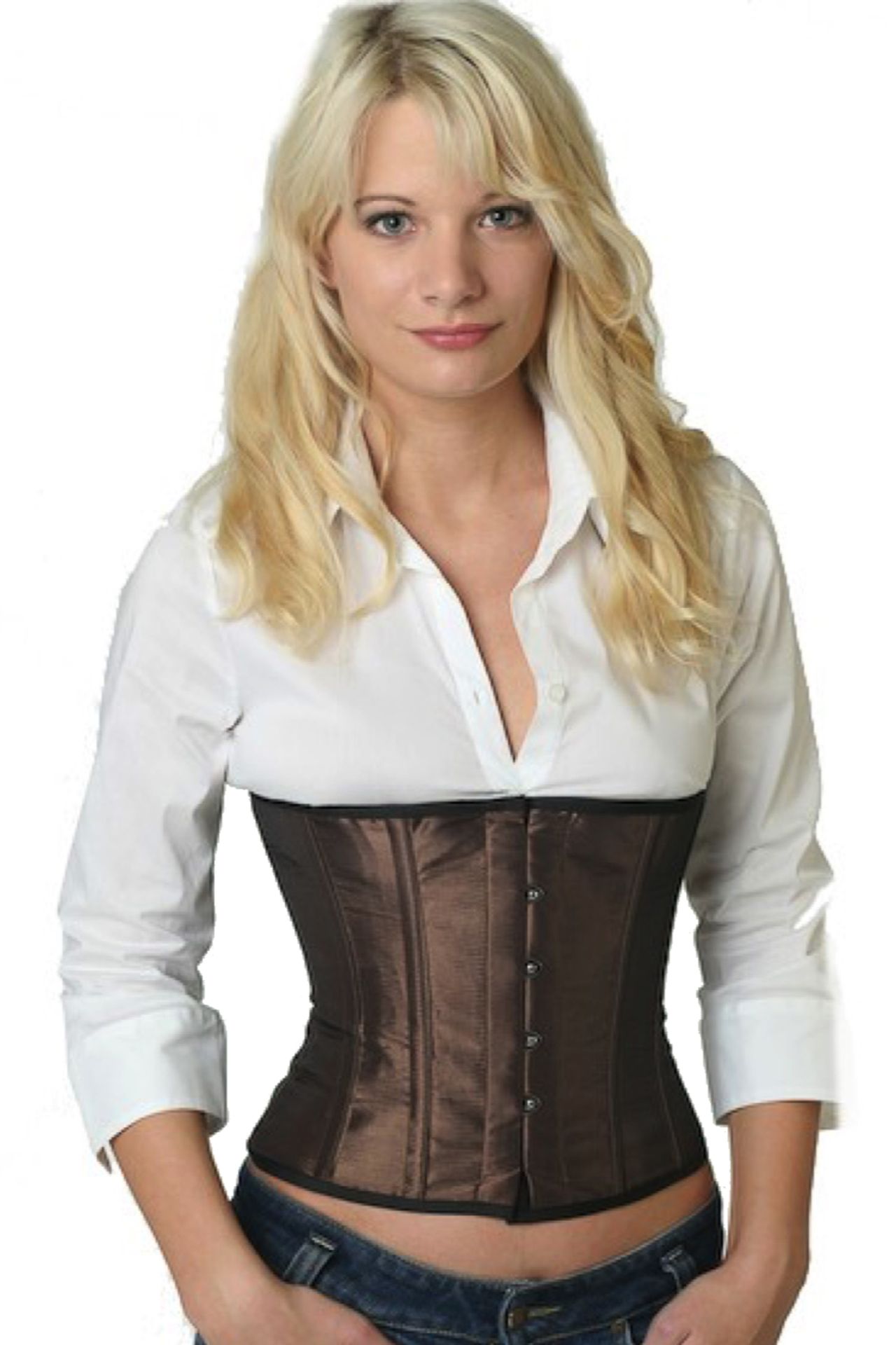 Korsett tea braun Taillenkorsett Korsett tea braun Taillenkorsett