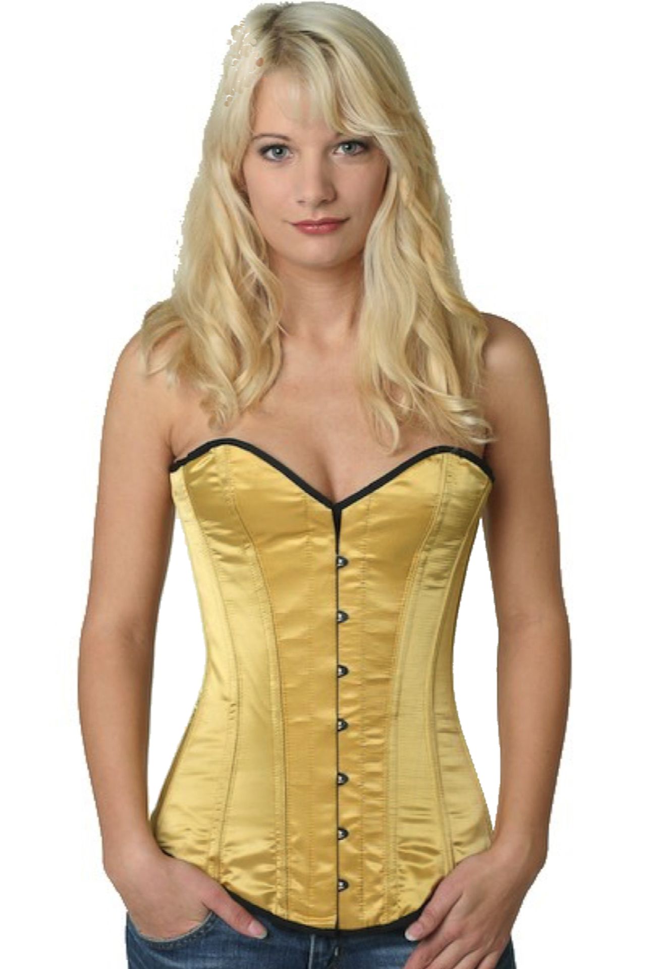 Korsett gold Satin Vollbrust Korsett gold Satin Vollbrust