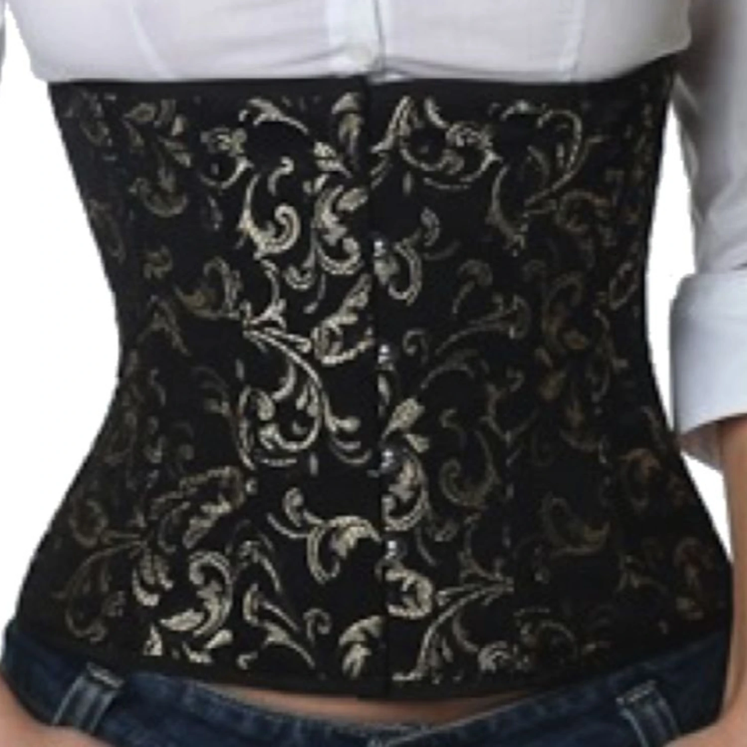 Korsett Gold Brokat Taillen rw84 Echtes Taillenkorsett aus elegantem Brokatstoff in gold zur Taillenreduktion