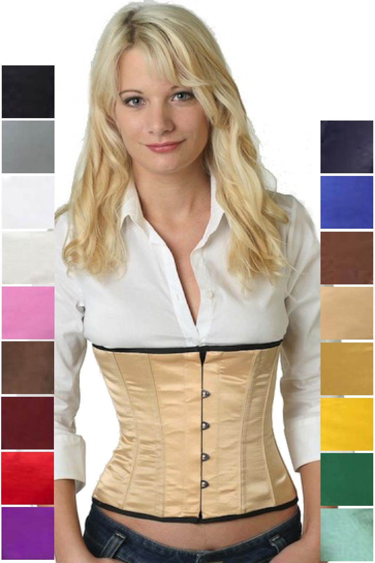 Korsett Taillen Beige Satin sw11 Korsett Taillen Beige Satin sw11