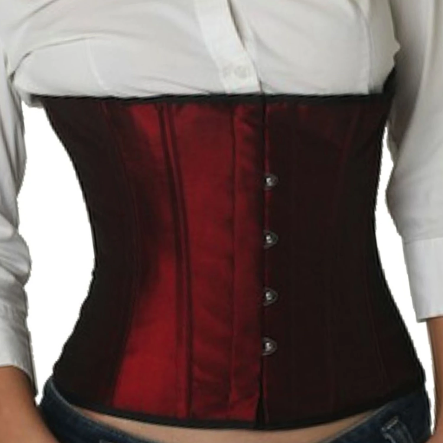 Korsett Satin Rot Weinrot Taillen sw05 Korsett Satin Rot Weinrot Taillen sw05