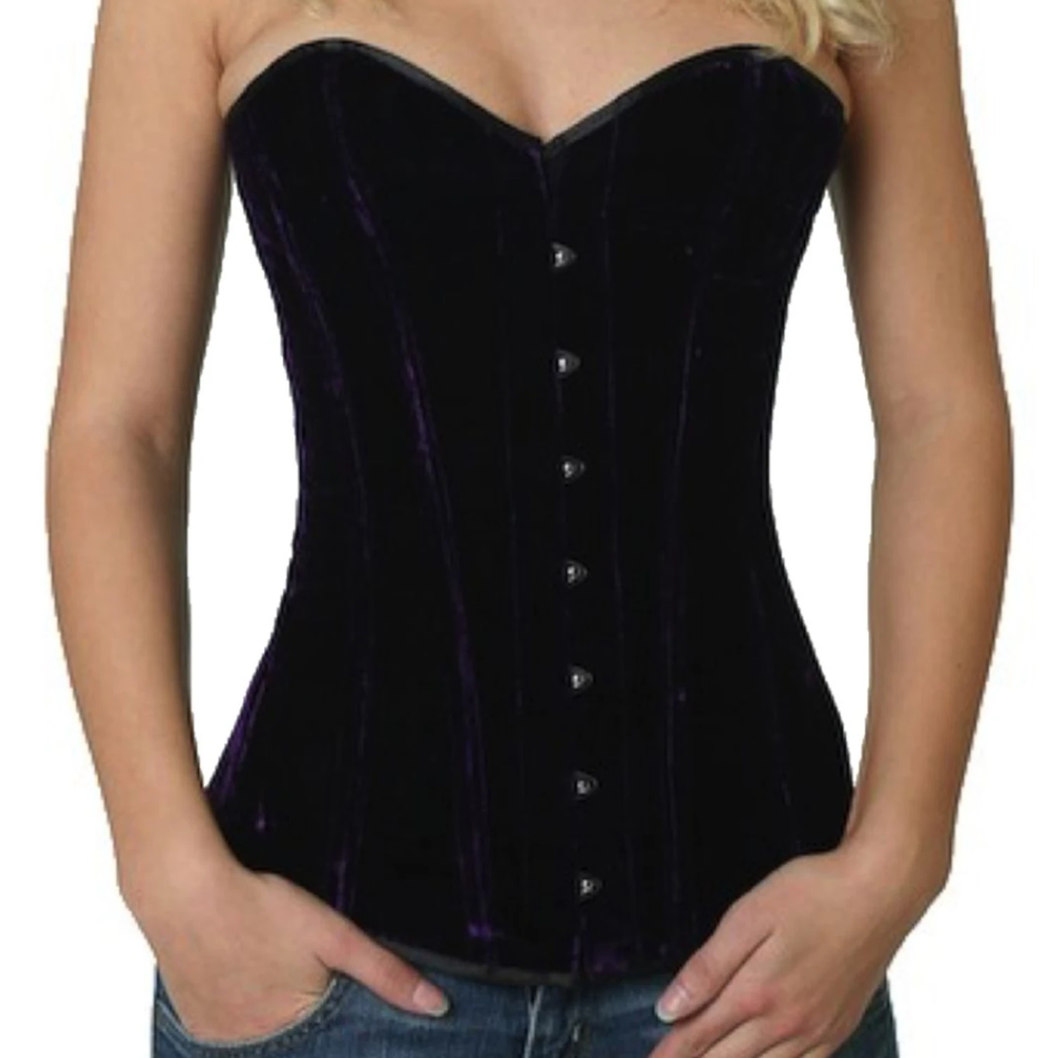 Korsett Violett Samt Vollbrust vy65 Korsett Violett Samt Vollbrust vy65