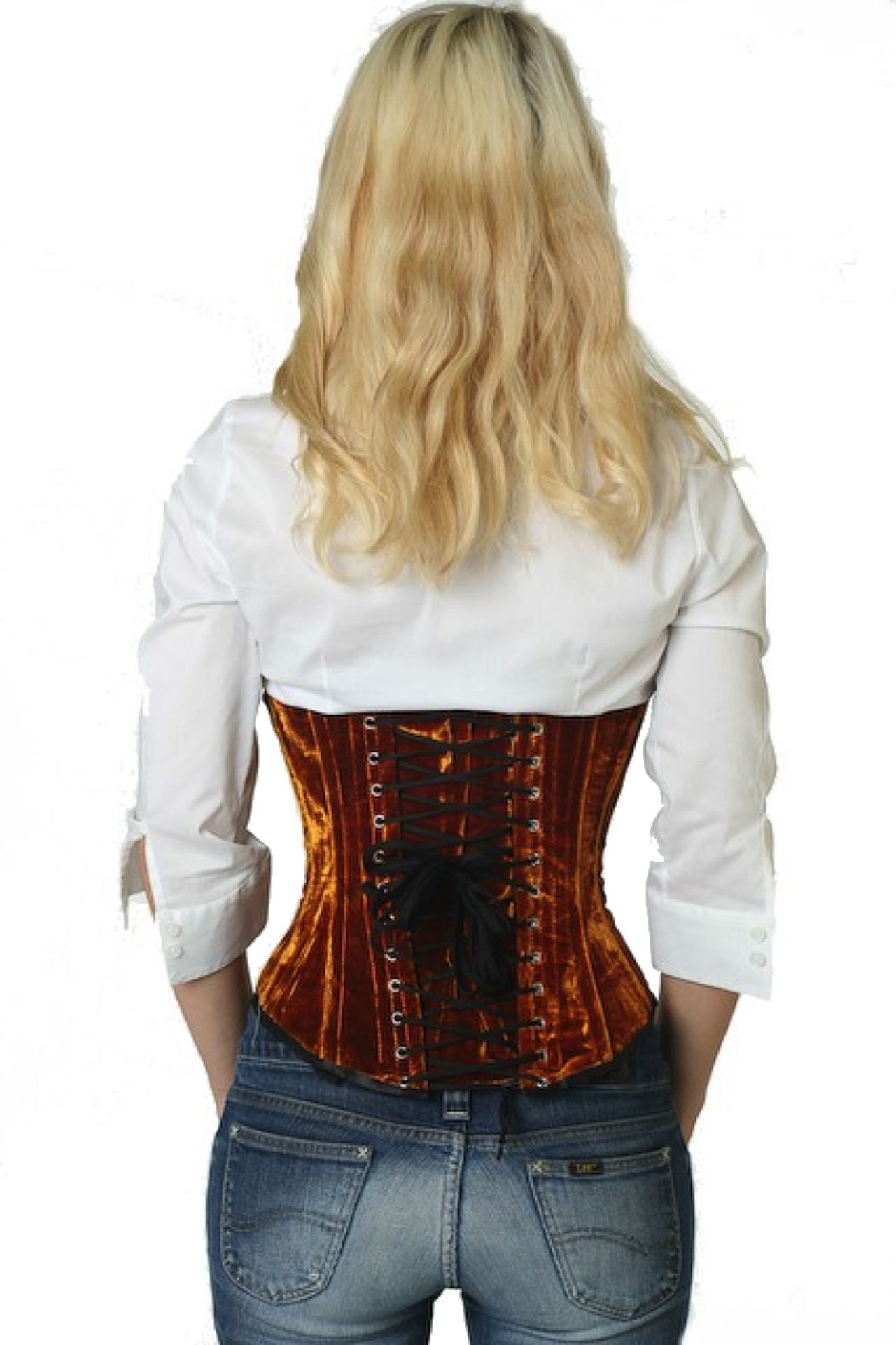 Korsett Samt Gold Unterrust Korsett Samt Gold Unterrust