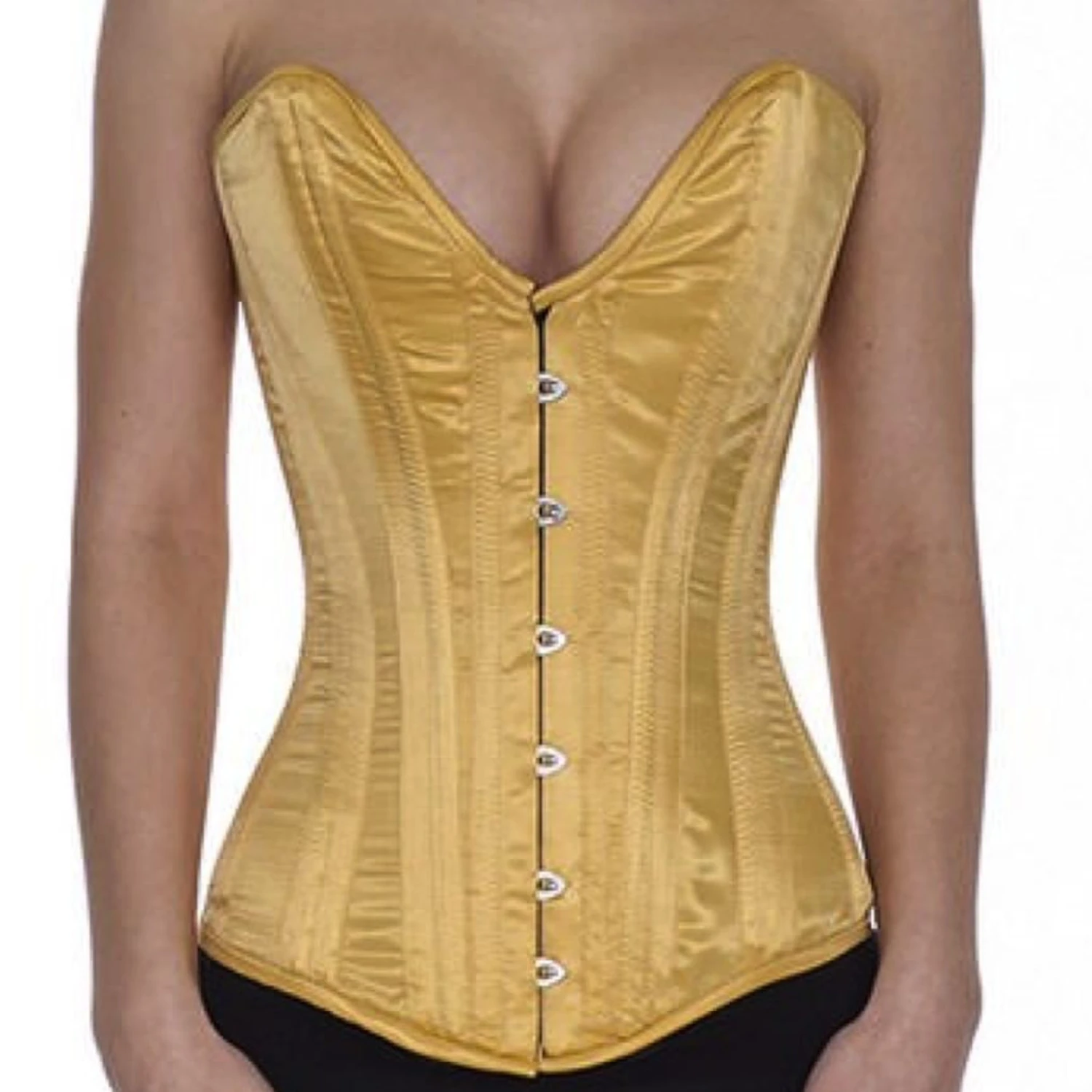 Korsett Gold Satin Vollbrust tiefer Ausschnitt sl12 Korsett Gold Satin Vollbrust tiefer Ausschnitt sl12