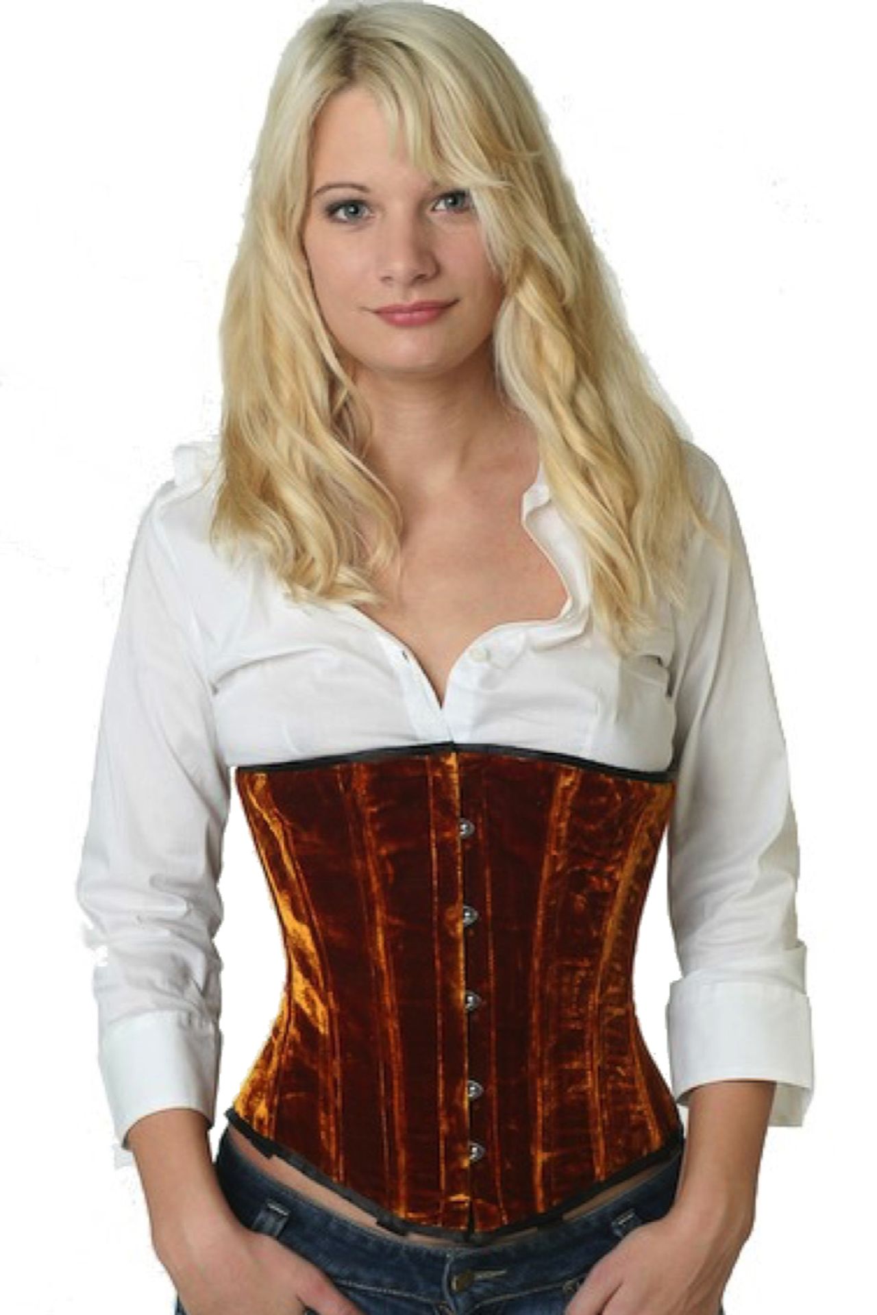 Korsett Samt Gold Unterrust Korsett Samt Gold Unterrust