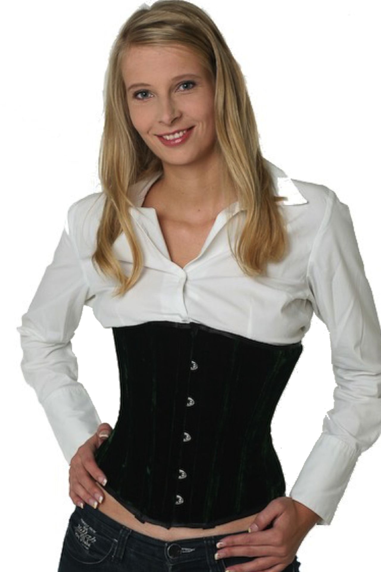 Korsett Samt Grün Unterrust Korsett Samt Grün Unterrust