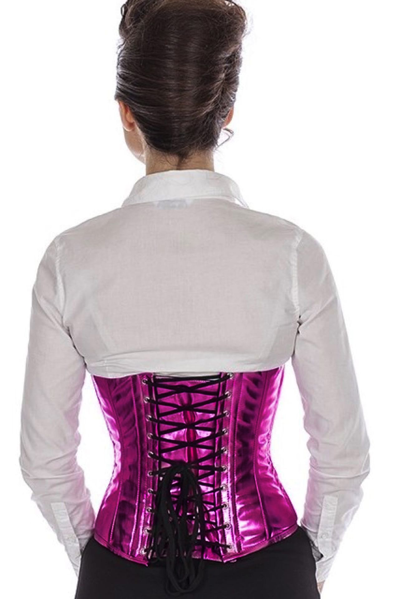 Korsett Lack Pink Glitter Taillenkorsett Korsett Lack Pink Glitter Taillenkorsett