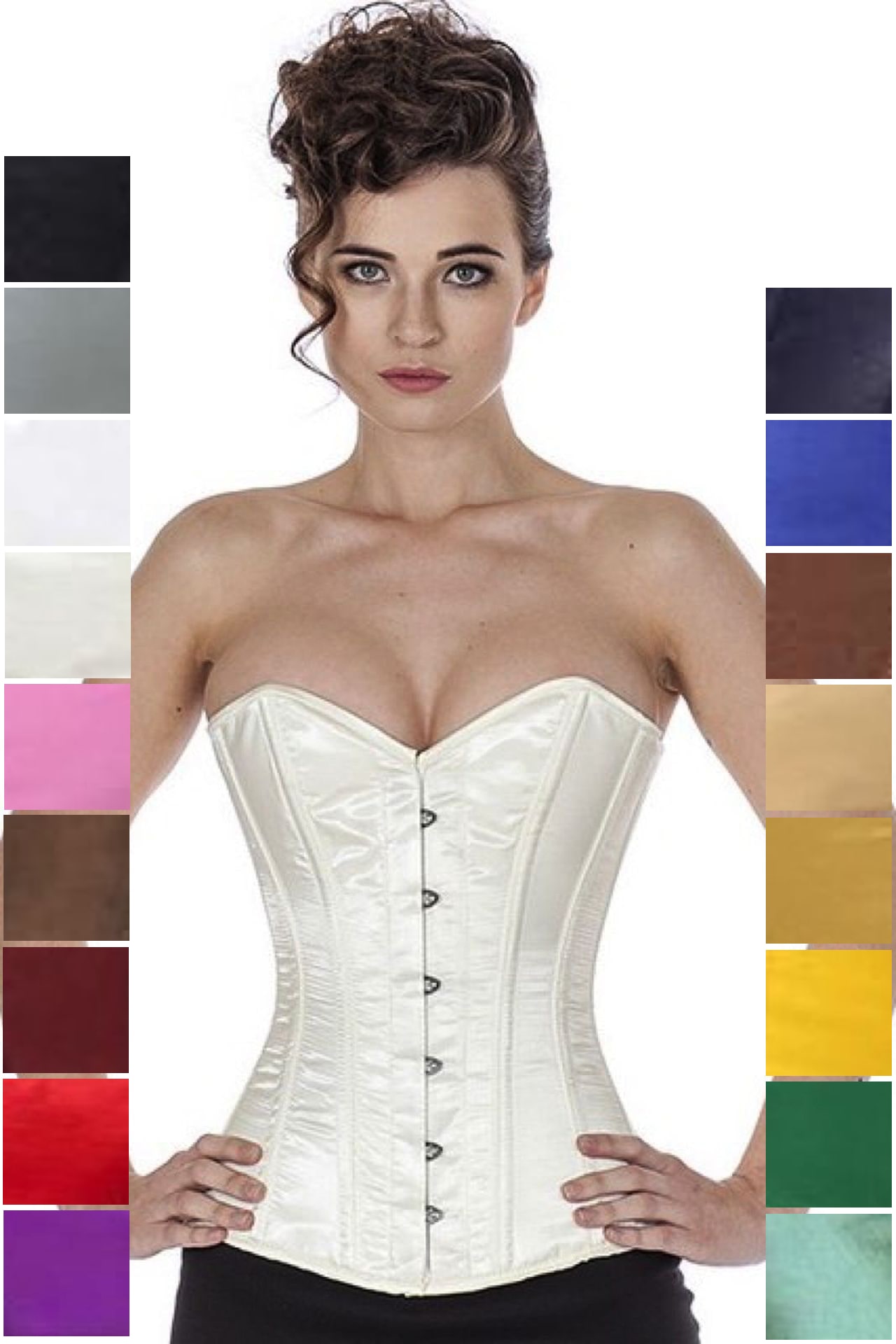 Korsett Ivory Vollbrust Satin sy19 Korsett Ivory Vollbrust Satin sy19