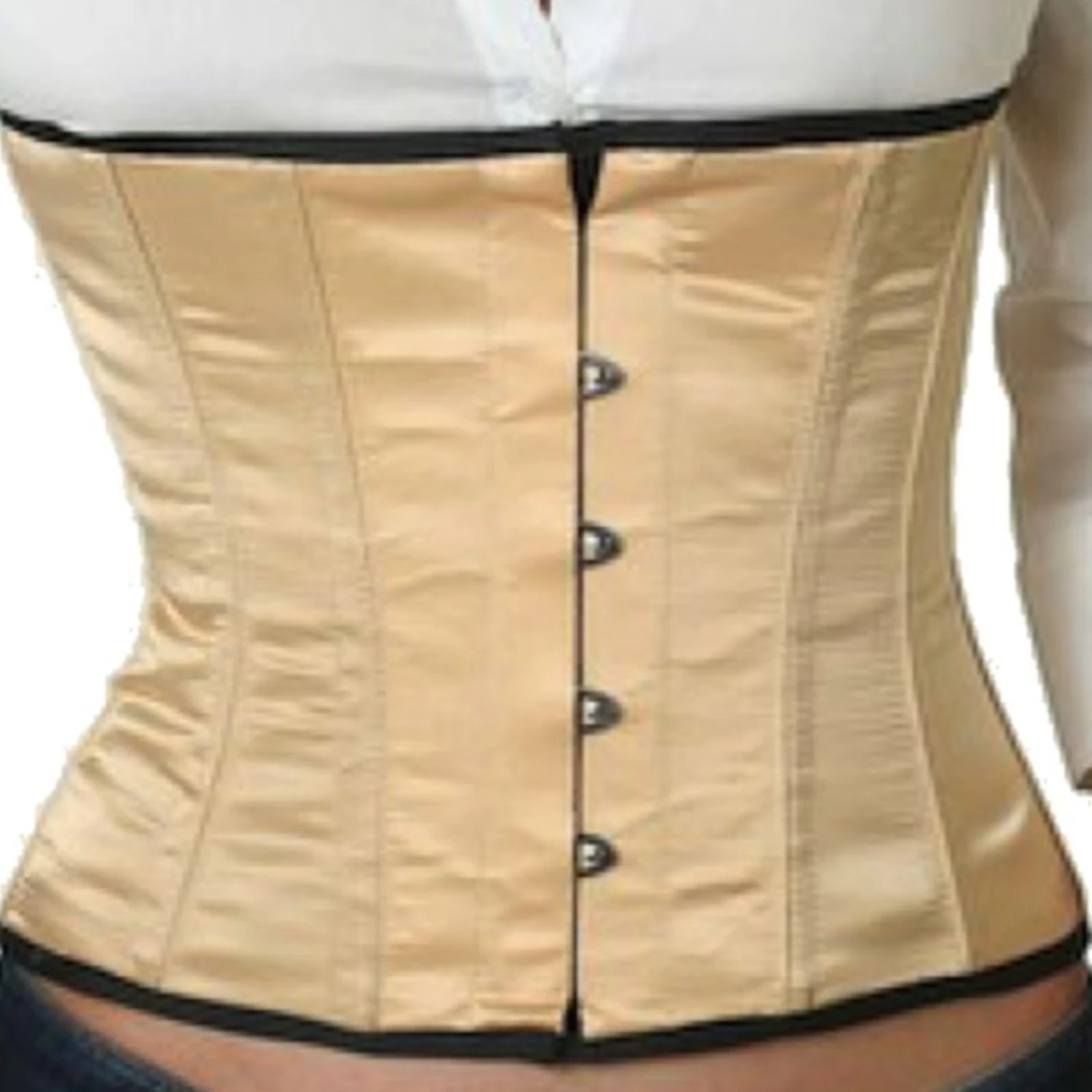 Korsett Taillen Beige Satin sw11