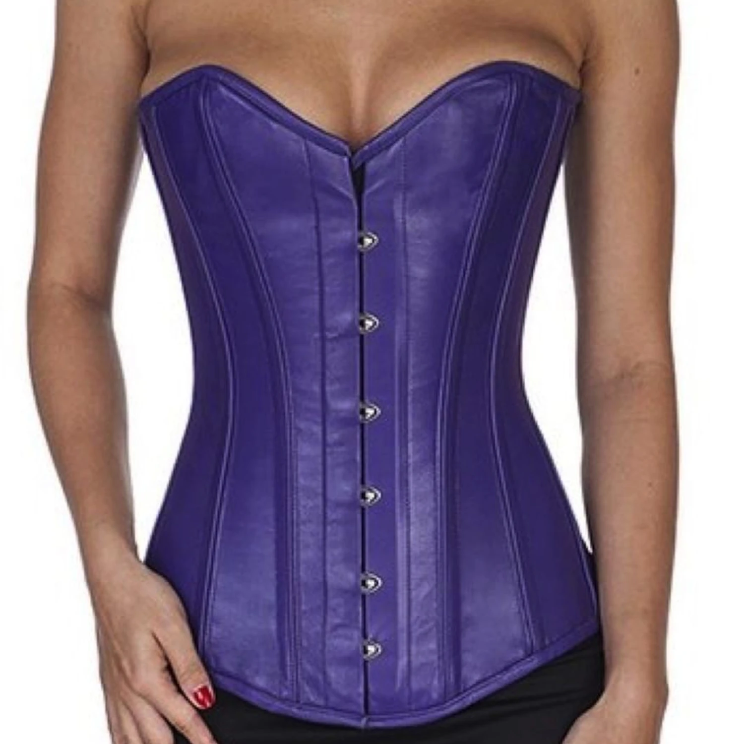 Korsett Leder Violett Vollbrust ly32 Korsett Leder Violett Vollbrust ly32