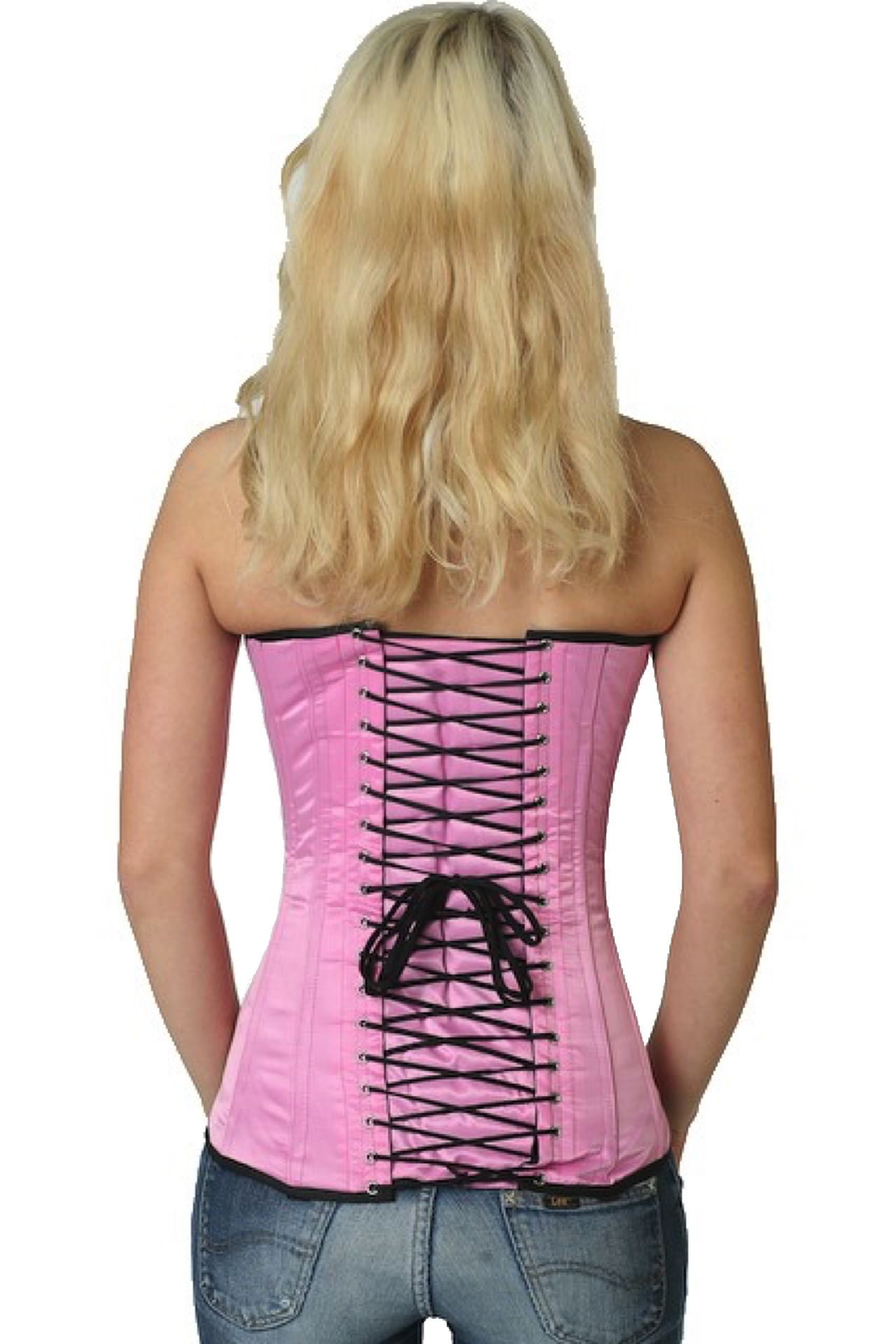 Korsett pink Satin Vollbrust Korsett pink Satin Vollbrust