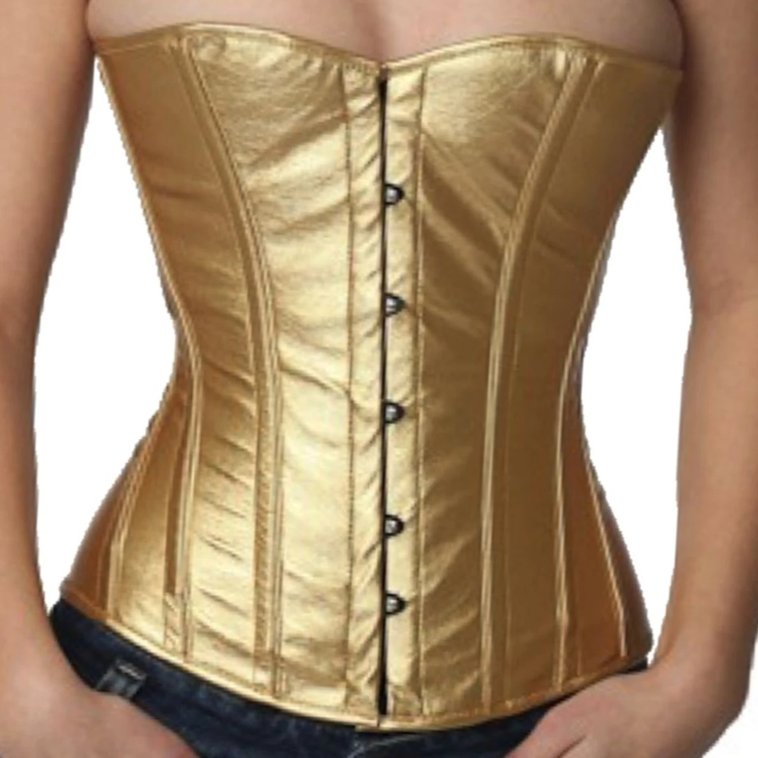 Korsett Halbbrust Gold Lack ph75 Korsett Halbbrust Gold Lack ph75