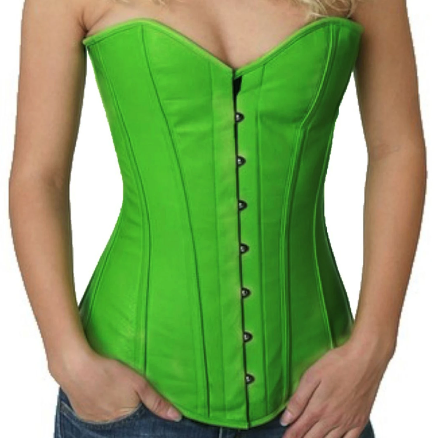 Korsett Vollbrust Grün Leder ly28 Korsett Vollbrust Grün Leder ly28