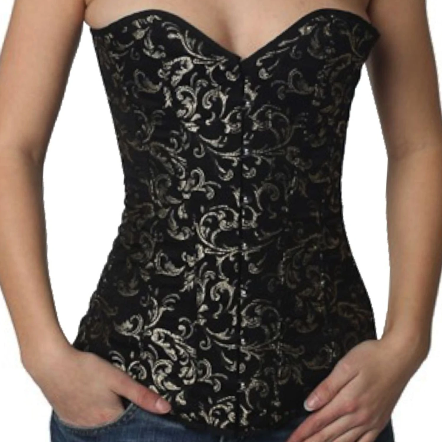 Korsett Brokat Gold Vollbrust ry84 Korsett Brokat Gold Vollbrust ry84