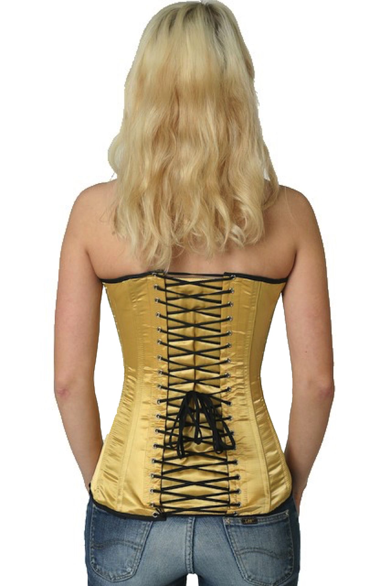 Korsett gold Satin Vollbrust Korsett gold Satin Vollbrust